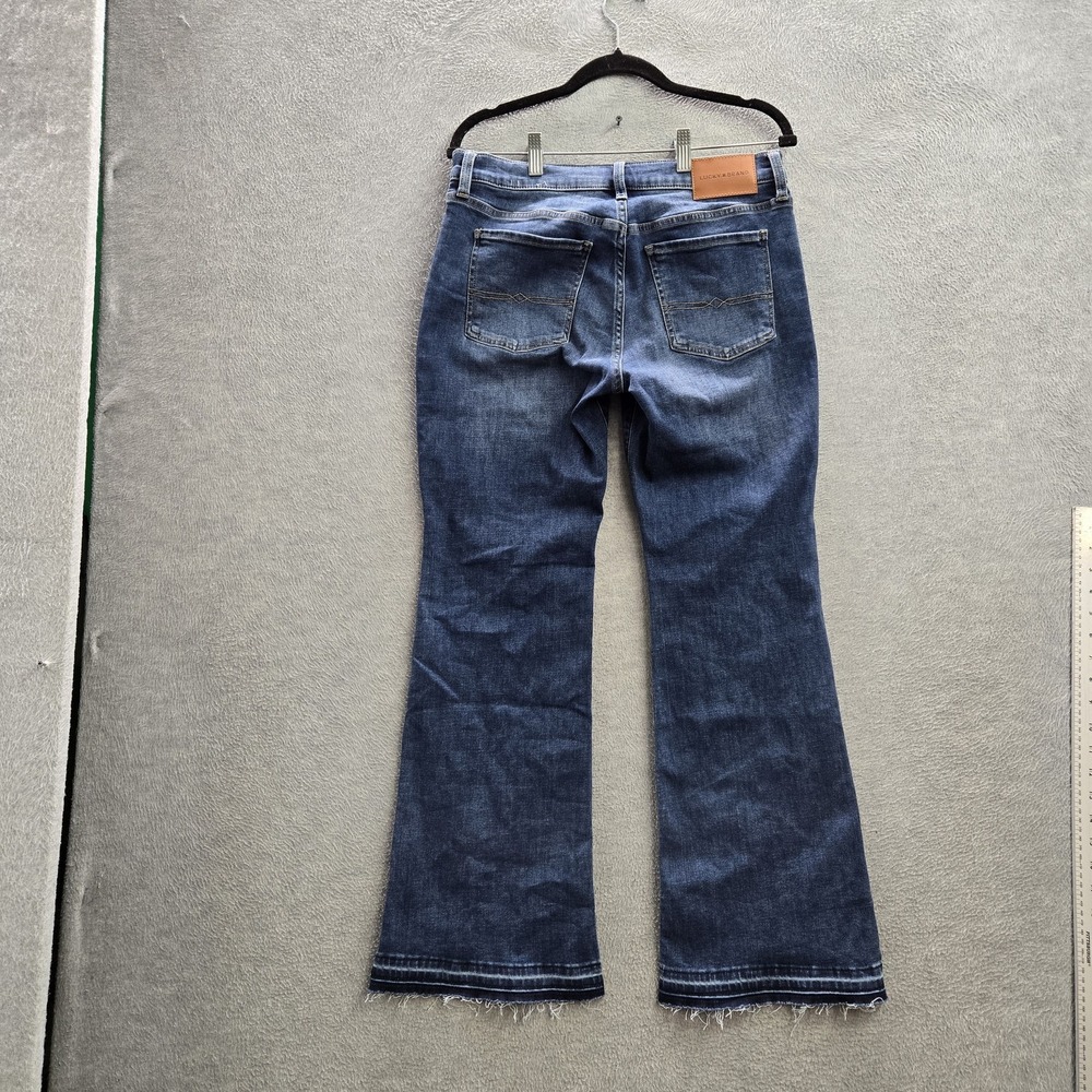Lucky Brand Women Jeans 10/30A Blue Denim Bootcut 29.5" Inseam Raw Hem - Picture 12 of 12